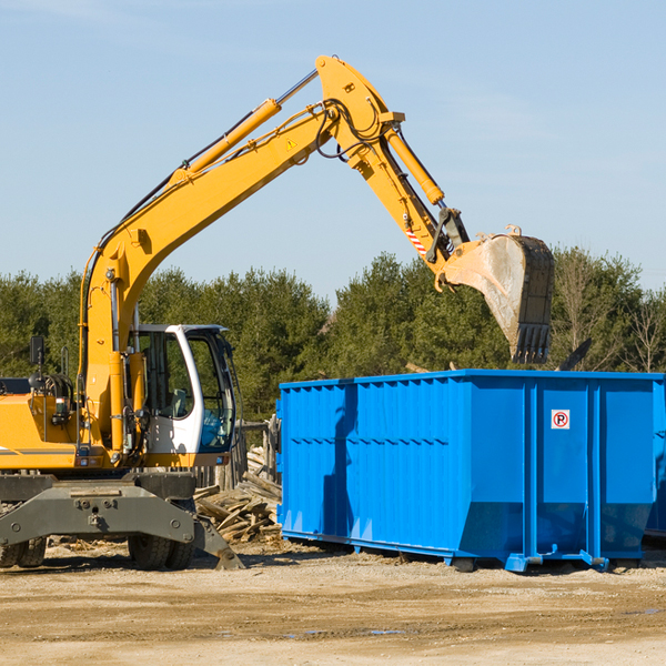 can i rent a residential dumpster for a construction project in Deerton